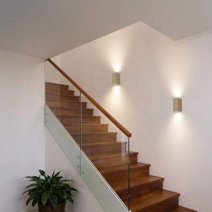 Calex Bergamo Wall Light - Up & Down - 2x GU10 - Sand