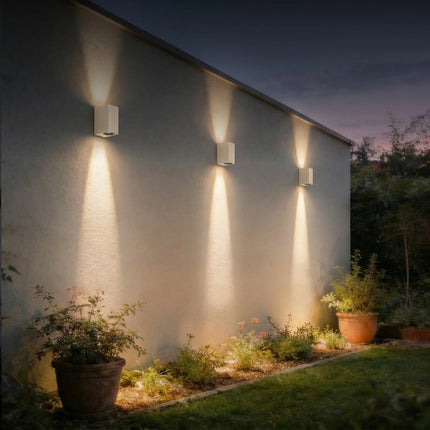 Calex Bergamo Wall Light - Up & Down - 2x GU10 - Sand