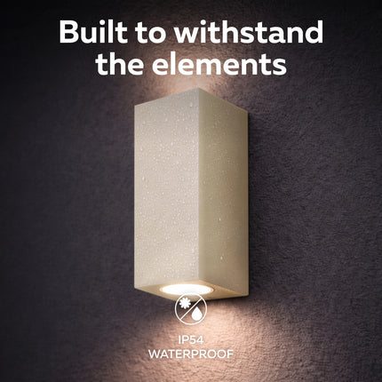 Calex Bergamo Wall Light - Up & Down - 2x GU10 - Sand