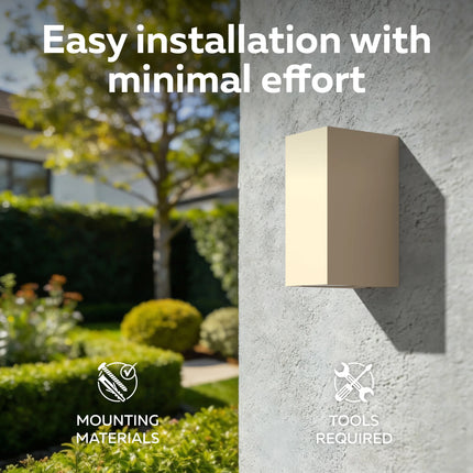 Calex Bergamo Wall Light - Up & Down - 2x GU10 - Sand