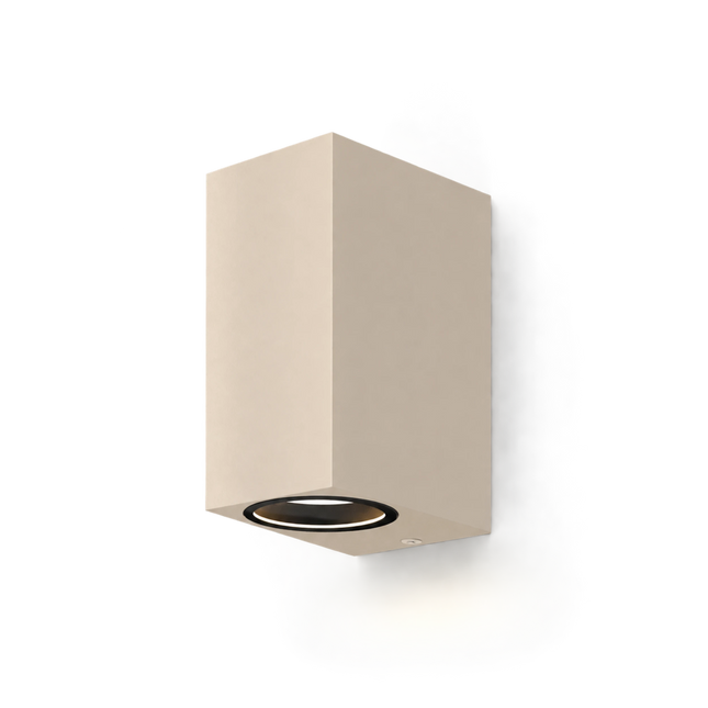 Calex Bergamo Wall Light - Up & Down - 2x GU10 - Sand