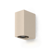 Calex Bergamo Wandleuchte - Up & Down - 2x GU10 - Sand
