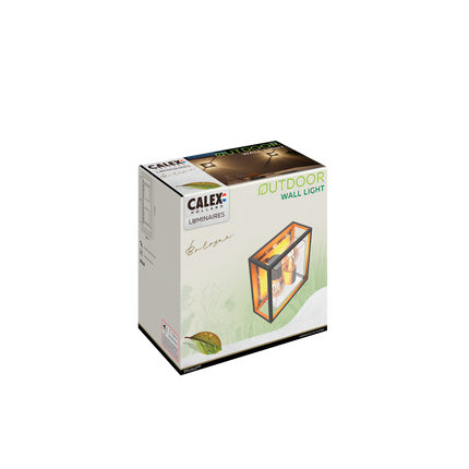 Calex Bologna Wall Light - 2x E27 - Black