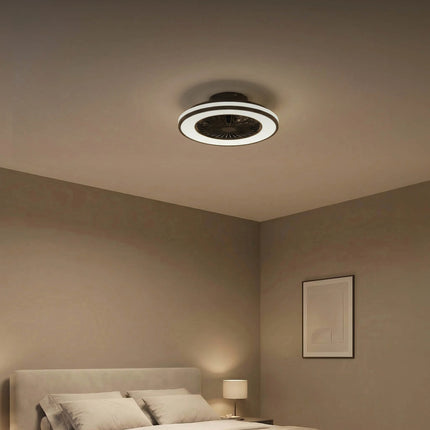 Calex Ceiling Fan with LED Ø49 cm – RGB+CCT – White