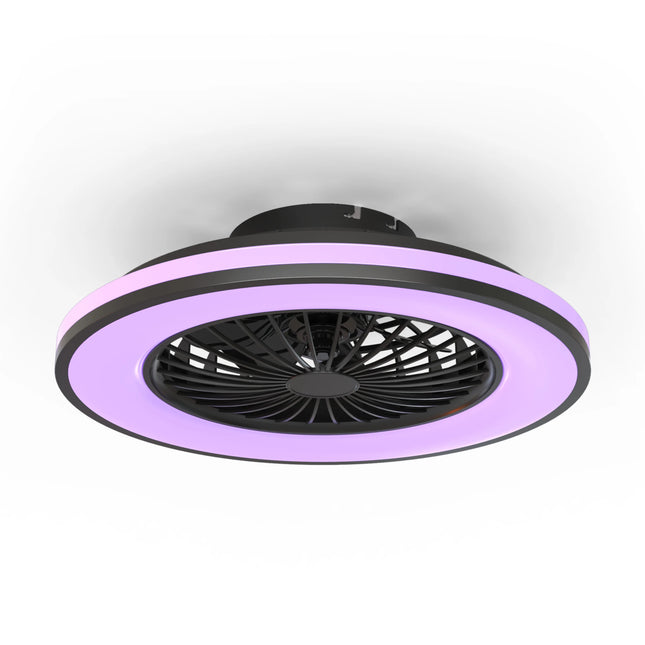 Calex Ceiling Fan with LED Ø49 cm – RGB+CCT – White