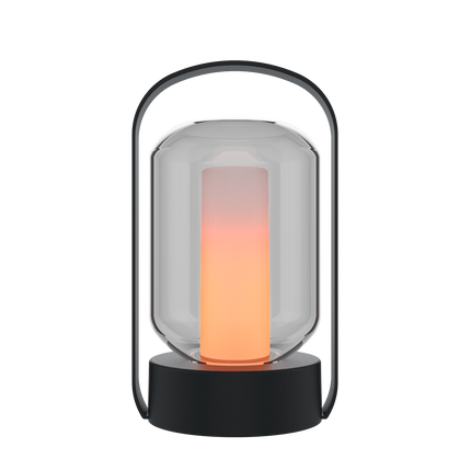 Calex - Como - Table Lantern - Flame - Black