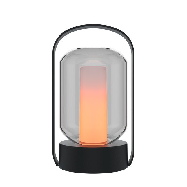 Calex - Como - Table Lantern - Flame - Black