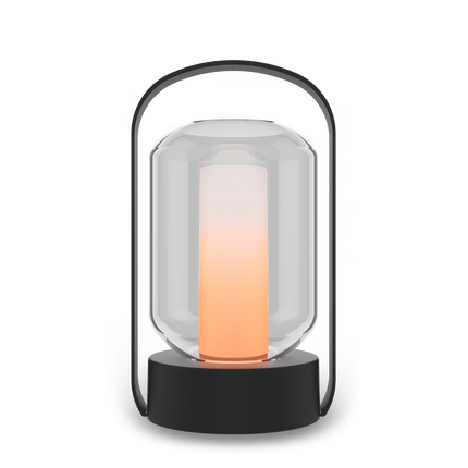 Calex - Como - Table Lantern - Flame - Black