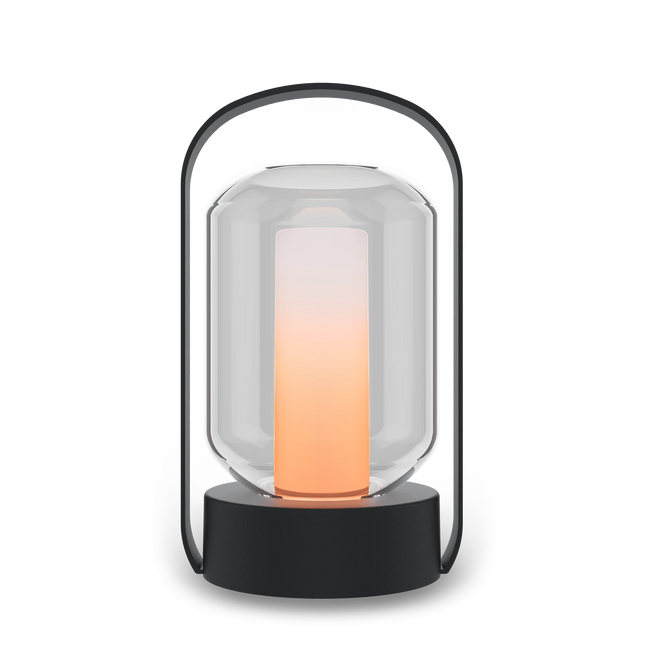 Calex - Como - Table Lantern - Flame - Black