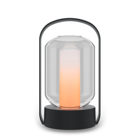 Calex Como - Lanterne de Table - Flamme - Noir