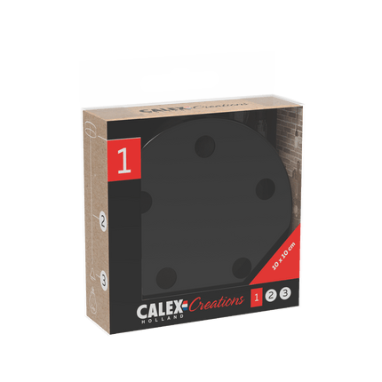 Calex Creations Ceiling plate - Black - 5 holes