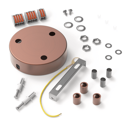 Calex Creations Ceiling plate - Copper - 3 holes