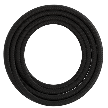 Calex Creations Fabric cable - Black - 1.5meter