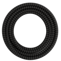 Calex Creations Fabric cable - Black/Grey - 1.5meter