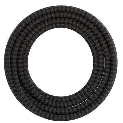 Calex Creations Fabric cable - Black/Grey - 3meter