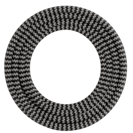 Calex Creations Fabric cable - Black/White - 1.5meter