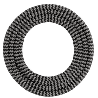 Calex Creations Fabric cable - Black/White - 1.5meter