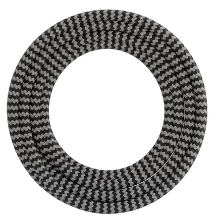 Calex Creations Fabric cable - Black/White - 3meter