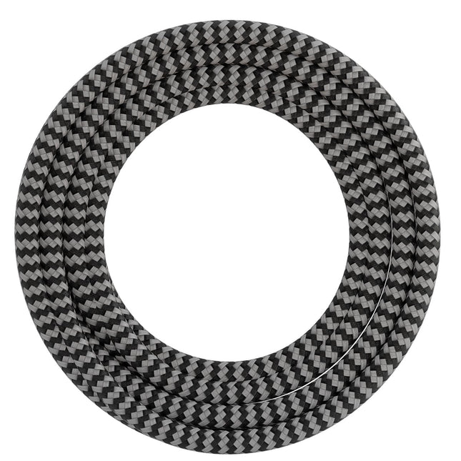 Calex Creations Fabric cable - Black/White - 3meter