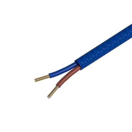 Calex Creations Fabric cable - Blue - 1.5meter