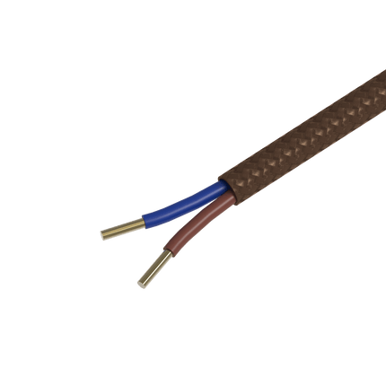 Calex Creations Fabric cable - Brown - 1.5meter
