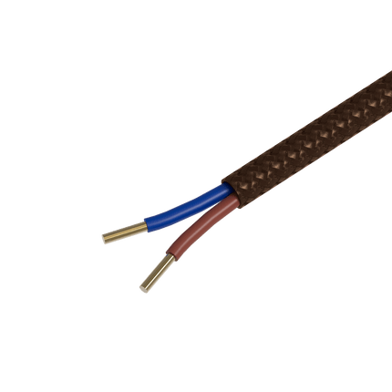 Calex Creations Fabric cable - Brown - 1.5meter