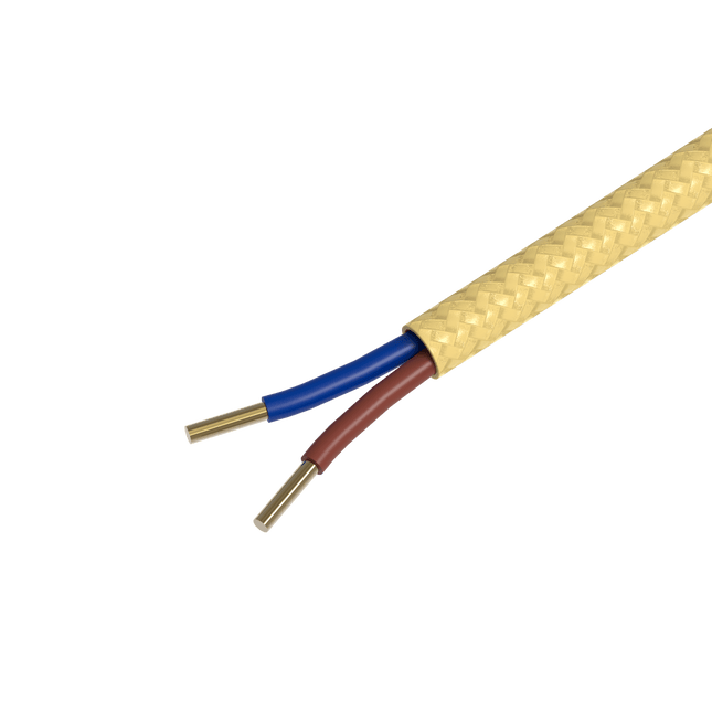 Calex Creations Fabric cable - Gold - 1.5meter