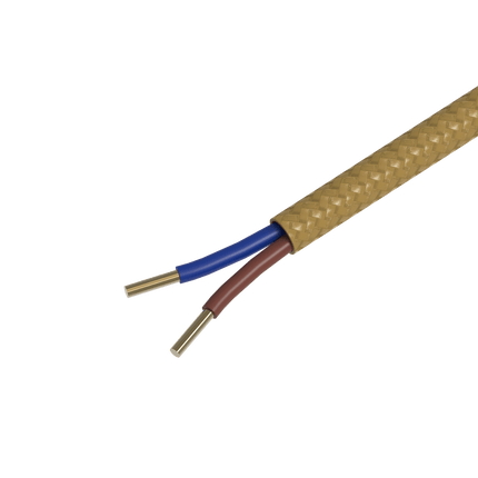 Calex Creations Fabric cable - Gold - 1.5meter