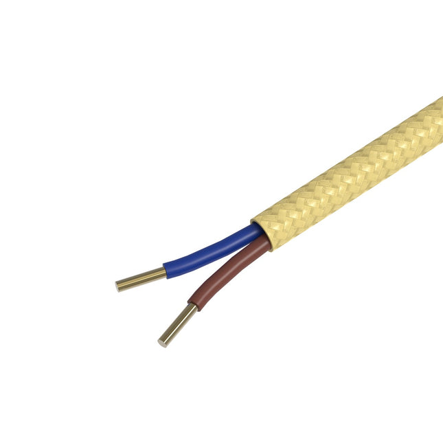 Calex Creations Fabric cable - Gold - 3meter