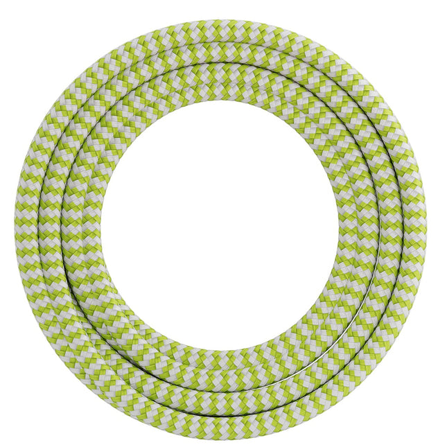 Calex Creations Fabric cable - Lime/White - 3meter