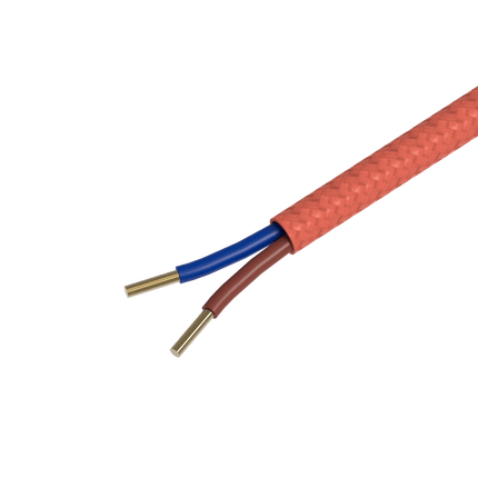 Calex Creations Fabric cable - Orange - 1.5meter