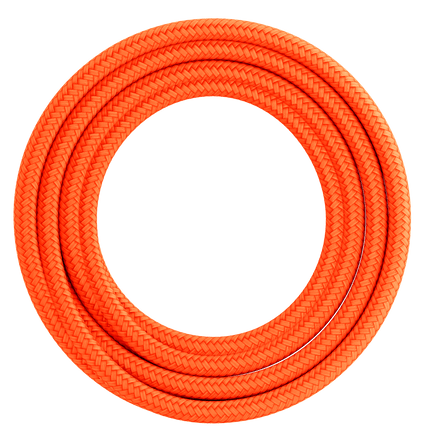 Calex Creations Fabric cable - Orange - 1.5meter