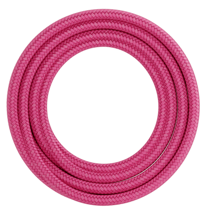 Calex Creations Fabric cable - Pink - 1.5meter