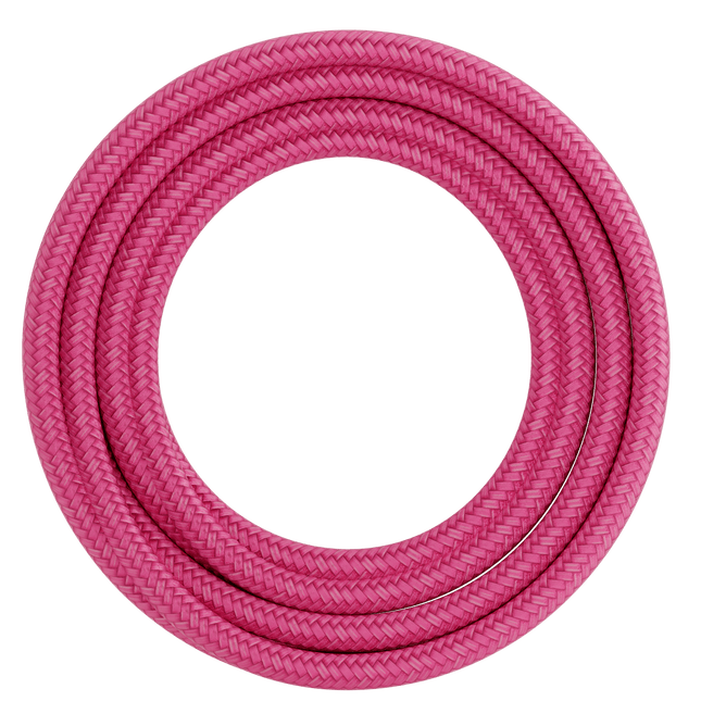 Calex Creations Fabric cable - Pink - 1.5meter