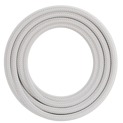 Calex Creations Fabric cable - White - 1.5meter