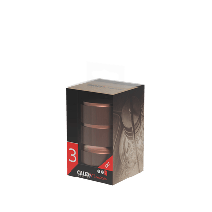 Calex Creations Lampholder - Copper - E27 - 3 Ring model