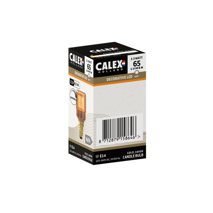 Calex Crown LED Bulb - E14 - T30 - Gold