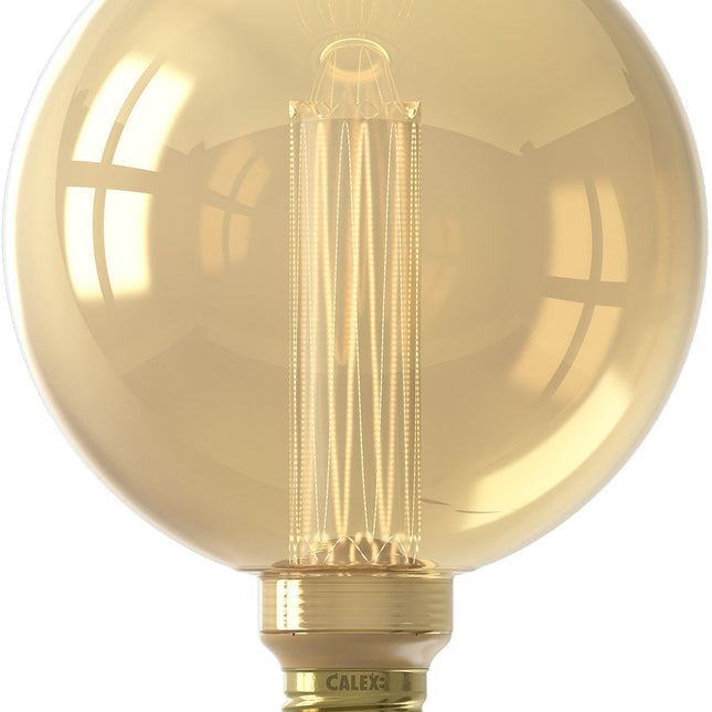 Calex Crown LED Bulb - E27 - G125 - Gold - 3.5W - Dimmable
