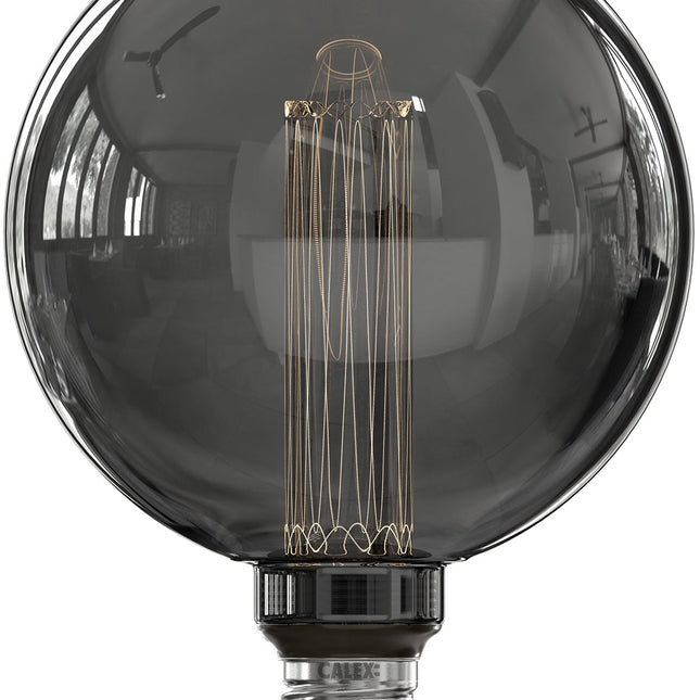 Calex Crown LED Bulb - E27 - G125 - Titanium - 3.5W - Dimmable