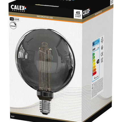Calex Crown LED Bulb - E27 - G125 - Titanium - 3.5W - Dimmable