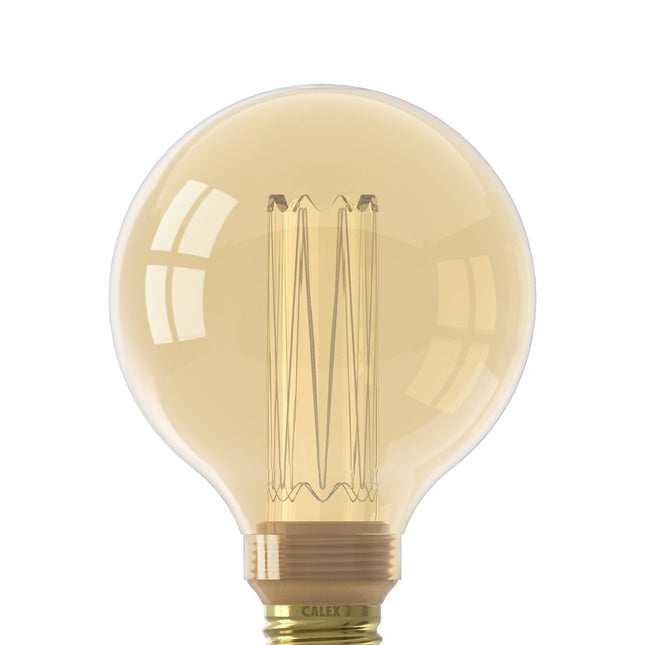 Calex Crown LED Bulb - E27 - G95 - Gold - 3.5W - Dimmable
