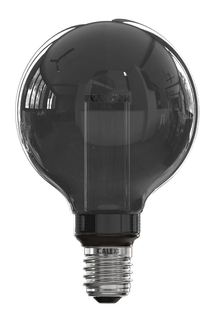 Calex Crown LED Bulb - E27 - G95 - Titanium - 3.5W - Dimmable
