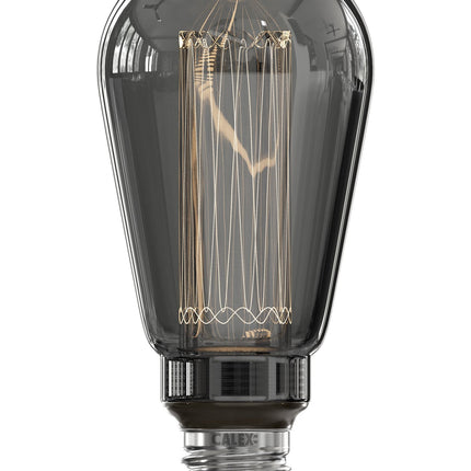 Calex Crown LED Bulb - E27 - ST64 - Titanium - 3.5W - Dimmable