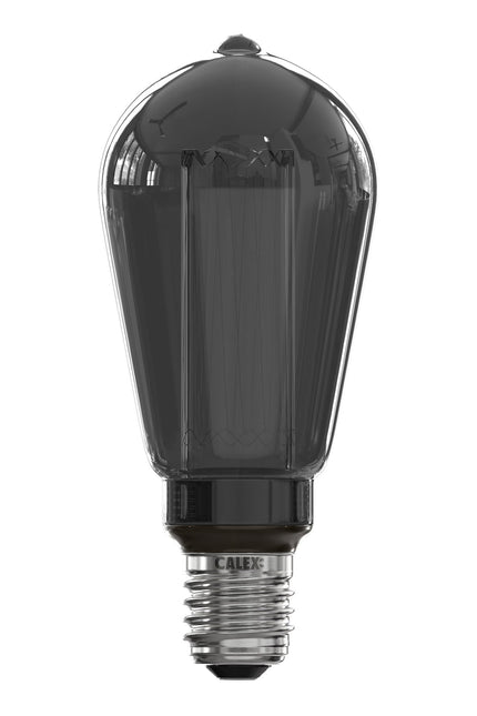 Calex Crown LED Bulb - E27 - ST64 - Titanium - 3.5W - Dimmable