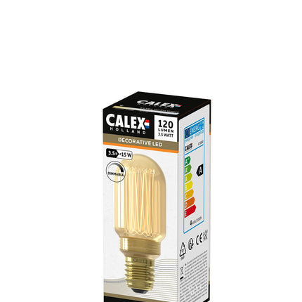 Calex Crown LED Bulb - E27 - T45 - Gold - 3.5W - Dimmable