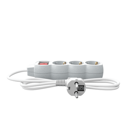 Calex - Egg shape - Multiple Socket - 3x16A+Switch (Dots) - White