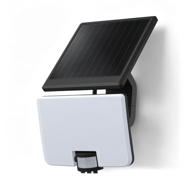 Calex Ellera Solar Floodlight - Motion Sensor - Black