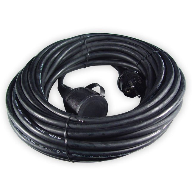 Calex Extension cable - Black - IP44 - 15m cable