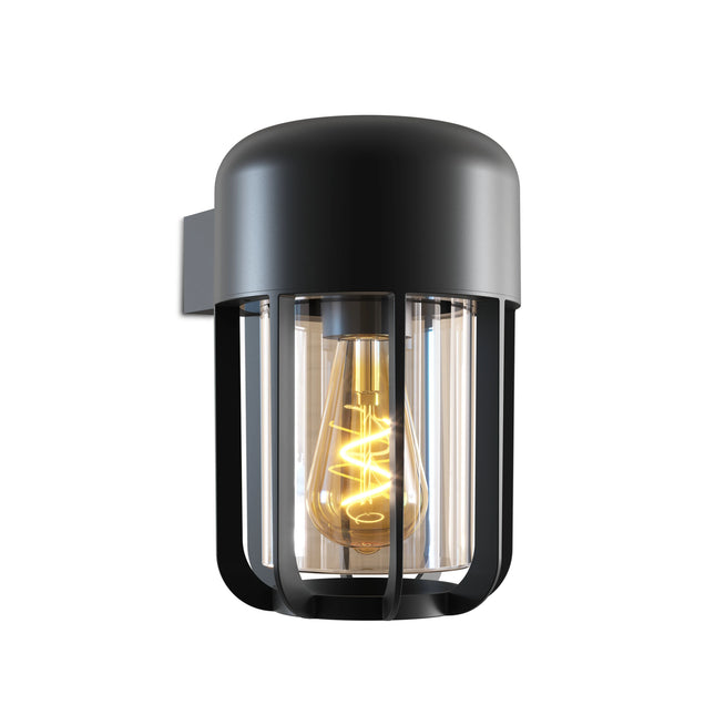 Calex Faenza Outdoor Wall Light – E27 – Black