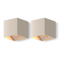 Calex Applique Rechargeable Falerna - Lot de 2 - Sable